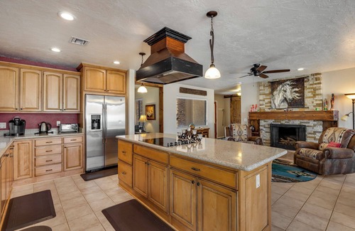 Desert Foothills North House | Acre+ lot, country quiet, city close, pool can be heated, BBQ, pond, firepit.