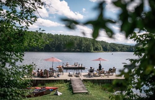 Lyman Cabin | Adirondack Glamping Cabins in All Inclusive Resort on Ogontz Lake