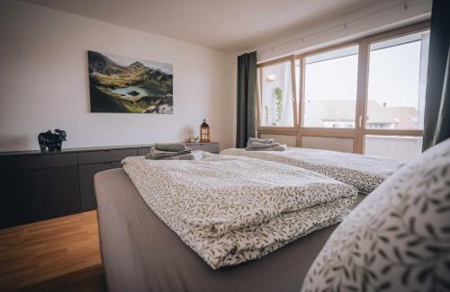 Lindenberg im Allgaeu Apartment | AdlerHorst Bright and Stylish with Mountain View