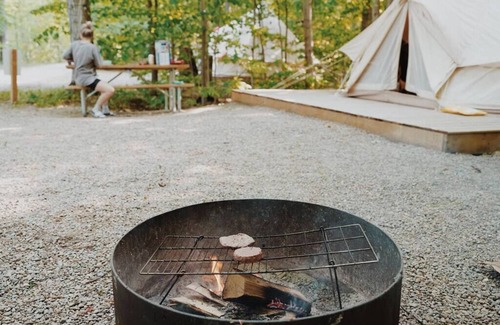 Miller Lake House | “Adobe” Luxury Glamping Tent | Tobermory Escape