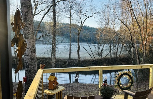 Mineral Bluff Cabin | Adorable, cozy, waterfront cabin on the River, fish, kayak, tube from property.
