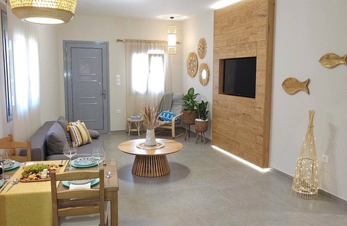 Panormos Apartment | Aeraki Luxury Apartment - 2 bedroom apt. in Kalymnos - 400m from Kantouni Beach