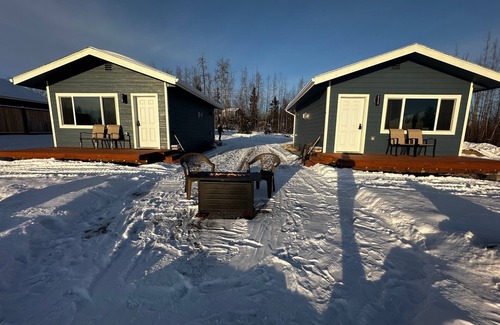 Big Lake Cabin | Aero View Cabin 2 with Mountain & Airport Views