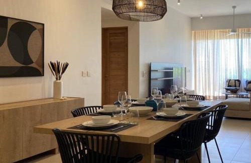 Pointe Aux Piments Apartment | AH-10 - Luxury 3 BR Beach Apartment in typical island village by Althea