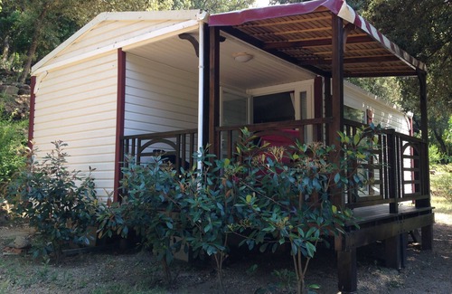 Belvedere-Campomoro House | AIR CONDITIONED MOBILE HOME ALL EQUIPPED 800 M FROM THE BEACH.