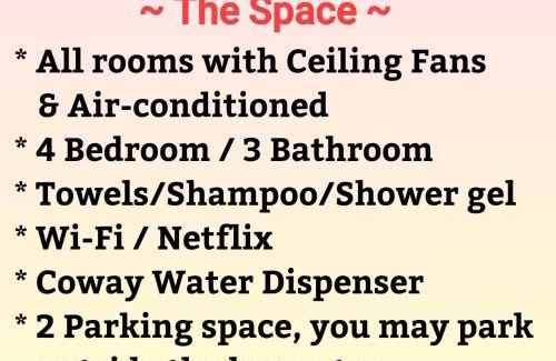 Simpang House | Air-home M9 Simpang near Aulong Econsave, 4BR, 10pax, Netflix