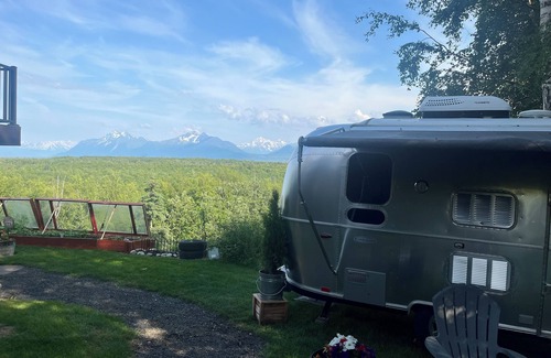 Knik-Fairview House | Airstream Bambi Camper in lovely neighborhood overlooking the Chugiak mountains