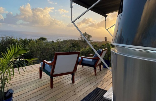 Estate Bolongo House | Airstream Glamping Camping overlooking Caribbean Sea Amazing Sunrises & Sunsets