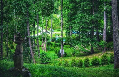 Sugar Grove Cabin | Airstream: Glamping at a Petting Zoo w/Hot Tub