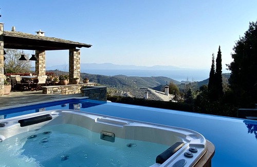 Milies Villa | Akrolithos Villa - Private Pool│Breathtaking View│Luxurious Comfort