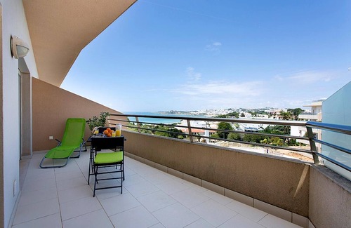 Areias de Sao Joao Apartment | Albufeira Beach Apartment with sea views of the Bay all the way to the Old Town