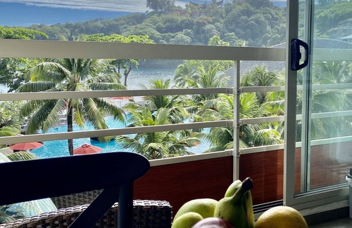 Arue Apartment | All the comfort, superb view, direct access to the beach, in a 4 * resort