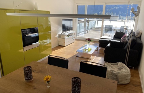 Engadin Scoul Apartment | Allegra and welcome to the La Perla A2 vacation apartment