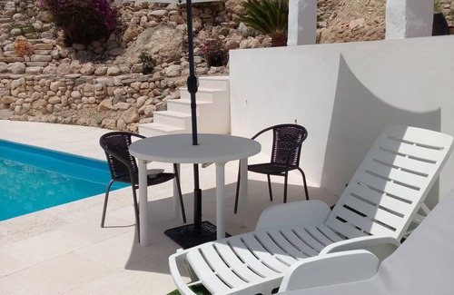 Los Alias Condo | Almond Reef Accommodation delightfully restored apartment, quiet, rural village.
