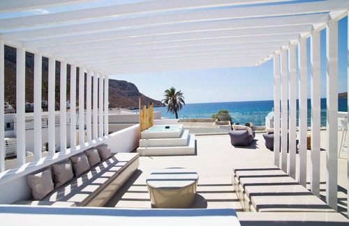 Panormos Apartment | Almyra Luxury Grande Suite Two Bedroomsnwith Jacuzzi, Roof Top & Fire Place