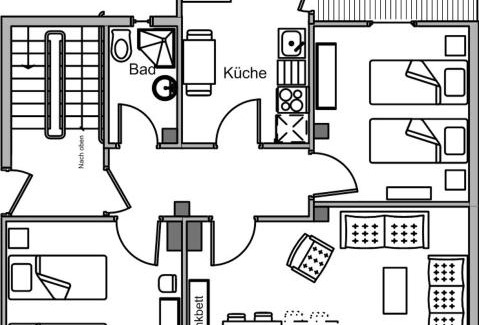 Kreideberg Apartment | Am Apfelgarten-2 Apartments mit PKW-Parkplatz, Flörekeweg