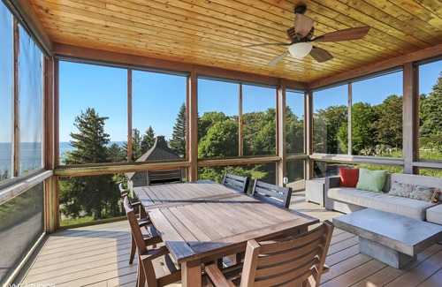 Michiana House | Amazing Lake Views, Beach Access, Hot Tub, Fire Pit, Screened Porch & Game Room