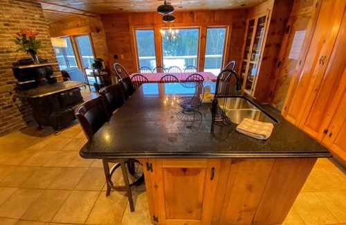 Whitefield House | Amazing lakefront home in the White Mountains with game room, theater, and dog friendly!