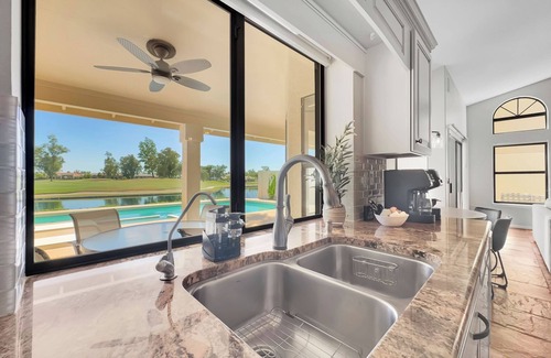 Island at Ocotillo House | Amazing Waterfront Home with Golf Views! Boat and Heated Pool/Spa