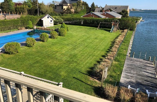 Shinnecock Hills House | Amazing waterfront, heated pool, jacuzzi, lg waterside lawn, close to everything