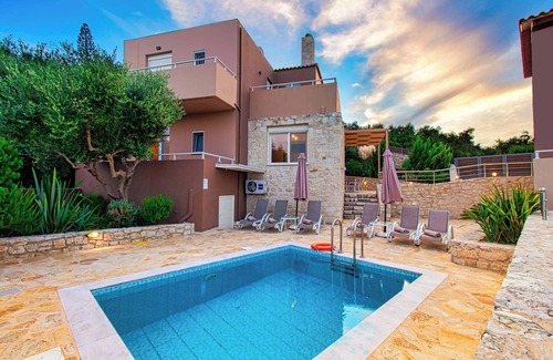 Marathokefala Villa | Amoena Villa - Theo Villas With Sea View