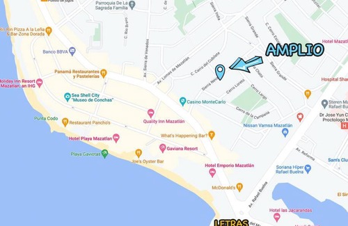 Lomas de Mazatlan Apartment | Amplio 1 departamento super céntrico para familia