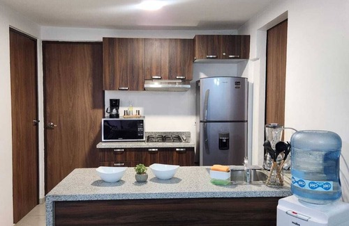 San Juan de Dios Apartment | Amplio depa con alberca, gym, terraza y seguridad.