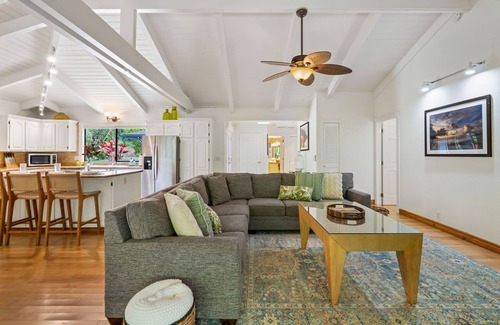 Kalihiwai House | Anini Mauka - A/C, close to the beach TVNC #4328