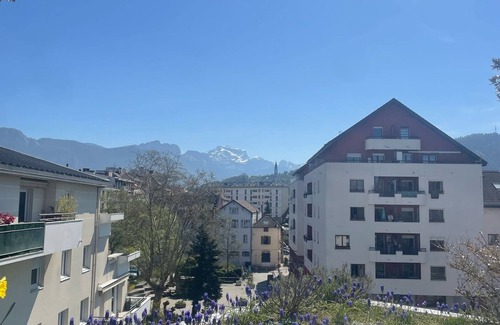 Cran-Gevrier Apartment | Annecy center top floor, mountain view terrace 2 bedrooms