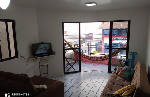 Andorinha Apartment | Ap 2D, Front balcony, BBQ, 1 block from the ocean, air conditioning /fan