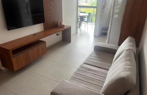 Barra de Sao Miguel Apartment | AP quarto/sala com varanda ampla