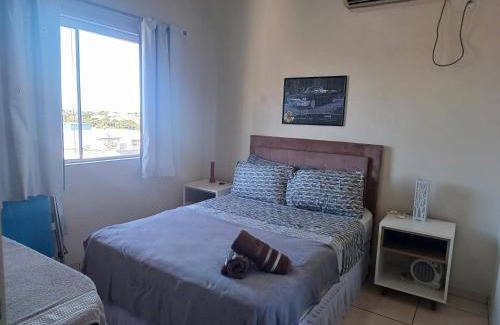 Santo Angelo Apartment | Apart próximo a Unimed e Catedral de 2 quartos com 2 AR, mini-Academia e garagem no Centro-sul
