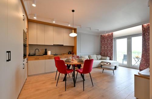 Baluty Apartment | Apartament w stylu Feng Shui na 10 piętrze z widokiem, bezpłatny parking, nowy budynek, dostęp na kod