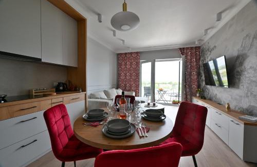 Baluty Apartment | Apartament w stylu Feng Shui na 10 piętrze z widokiem, bezpłatny parking, nowy budynek, dostęp na kod