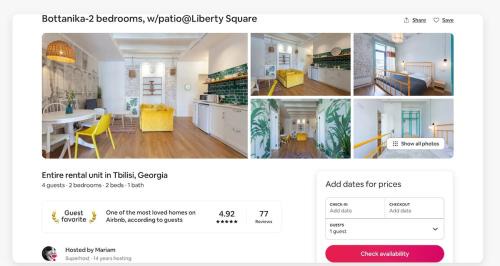 Tbilisi City Centre Apartment | Apartement with terrace near Liberty Square