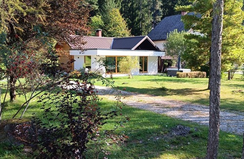 Gozd Martuljek House | Apartma čebela with Julian Alps view in the heart of nature.