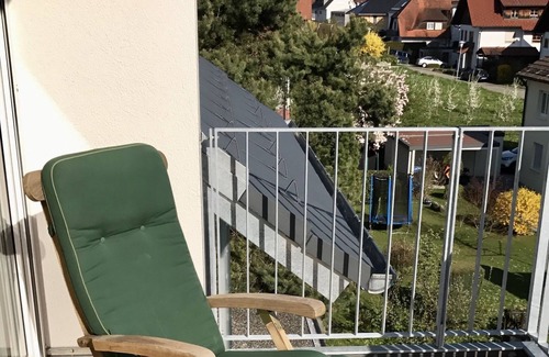 Wasserburg Apartment | Apartment 180 degrees - on the 2nd floor with panoramic window, 180 degree lake and sea view. Mountain view
