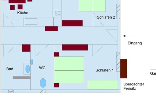 Forbach Apartment | Apartment, 60 square meters, 2 bedrooms, max. 6 people