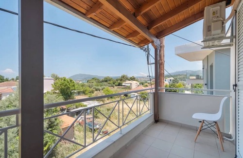 Lygia Apartment | Apartment 'Almyra' with Sea View, Wi-Fi and Air Conditioning