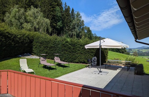 Oberreute Apartment | Apartment 'Alpenblick Dorner' with Mountain View, Private Terrace and Wi-Fi
