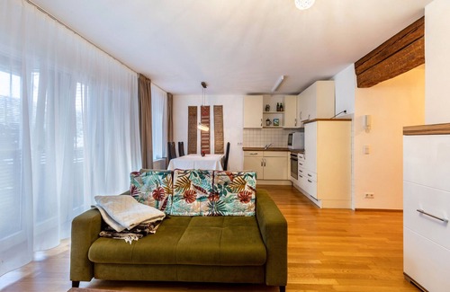 Muensingen Apartment | Apartment 'Alte Schule' with Private Terrace and Wi-Fi