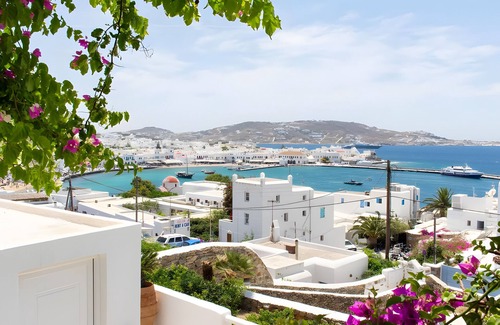 Mykonos Apartment | Apartment 'Anchor-sea View' with Sea View, Wi-Fi and Air Conditioning