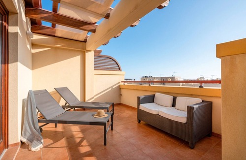 Polignano a Mare Apartment | Apartment 'Attico 14' with Private Terrace, Wi-Fi and Air Conditioning