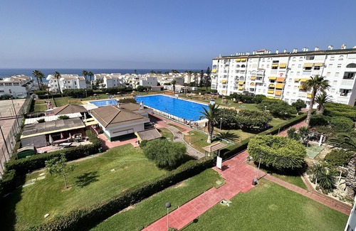 Torrox Costa Apartment | Apartment 'Casa Lydia' with Sea View, Shared Pool and Wi-Fi