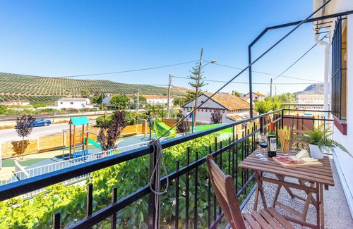Alora Apartment | Apartment 'El Rancho Grande' with balcony and mountain views