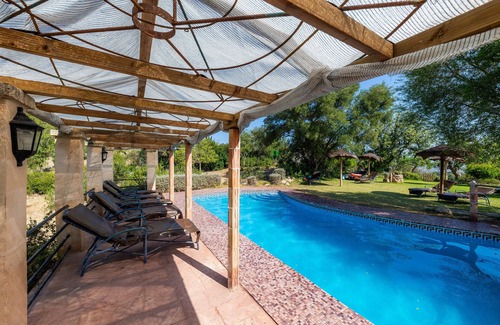 Petra Apartment | Apartment "Es Sostre" with Mountain View, Shared Pool & Wi-Fi