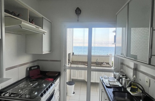 Praia Grande Apartment | Apartment facing the sea in Praia Grande Ubatuba, with barbecue on the balcony