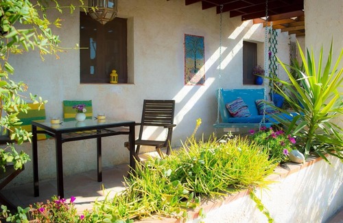 Alora Apartment | Apartment "Finca Las Nuevas Casa Maria" with Mountain View, Pool, Jacuzzi, Wi-Fi, Terrace & Garden