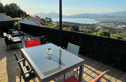 Grosseto-Prugna Apartment | Apartment for 2/4 people with superb sea view and Jacuzzi in Porticcio