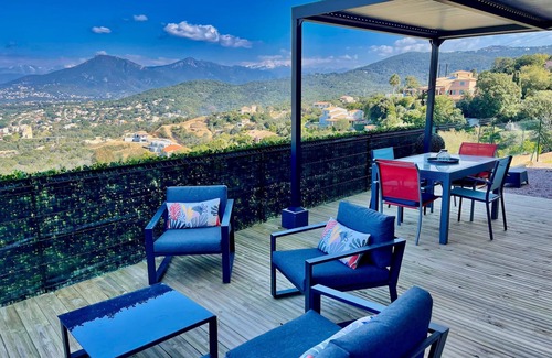 Grosseto-Prugna Apartment | Apartment for 2/4 people with superb sea view and Jacuzzi in Porticcio